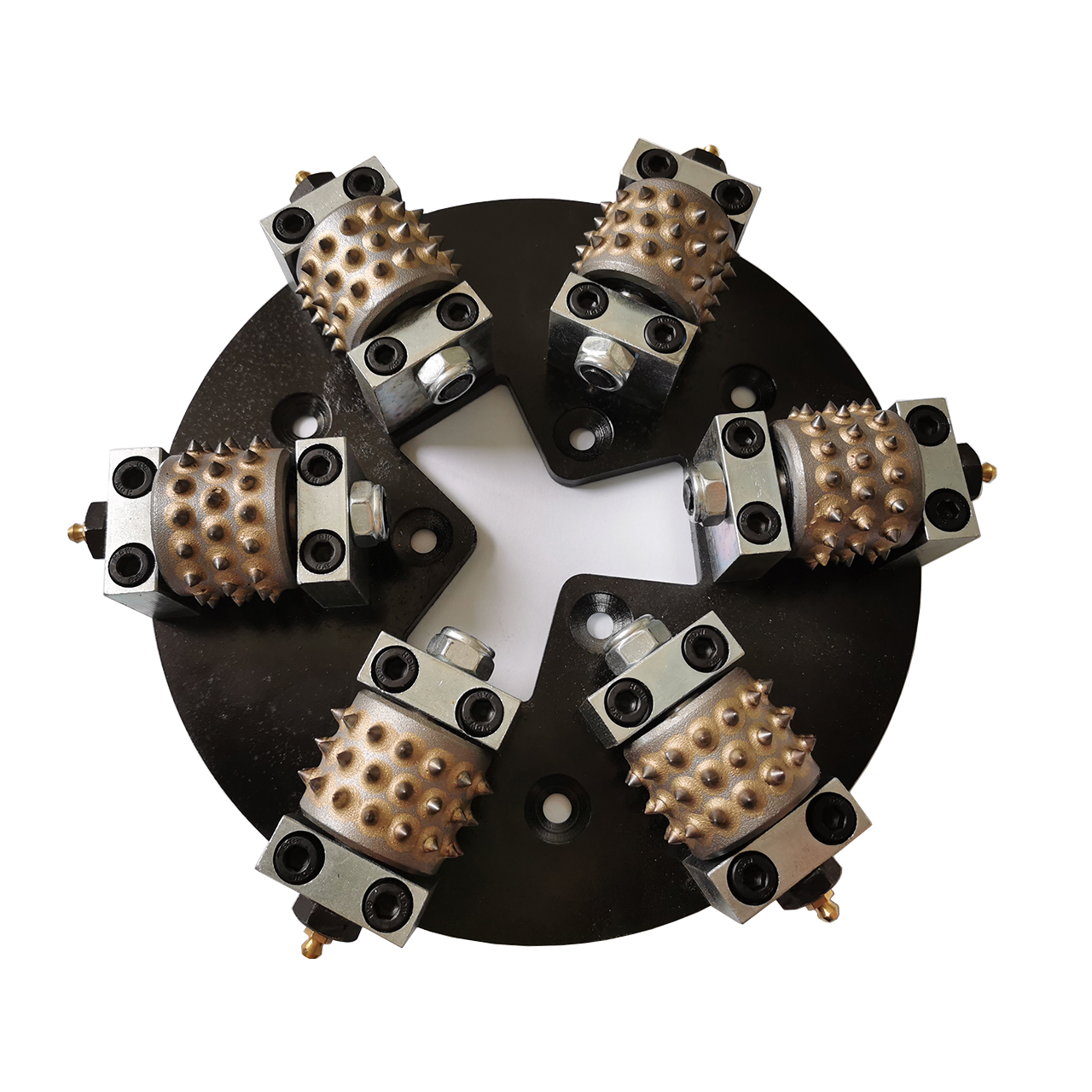 270mm HTC Bush Hammer Plate with 6 Rollers for Concrete Floor Preparation (HTC-BH-270B)