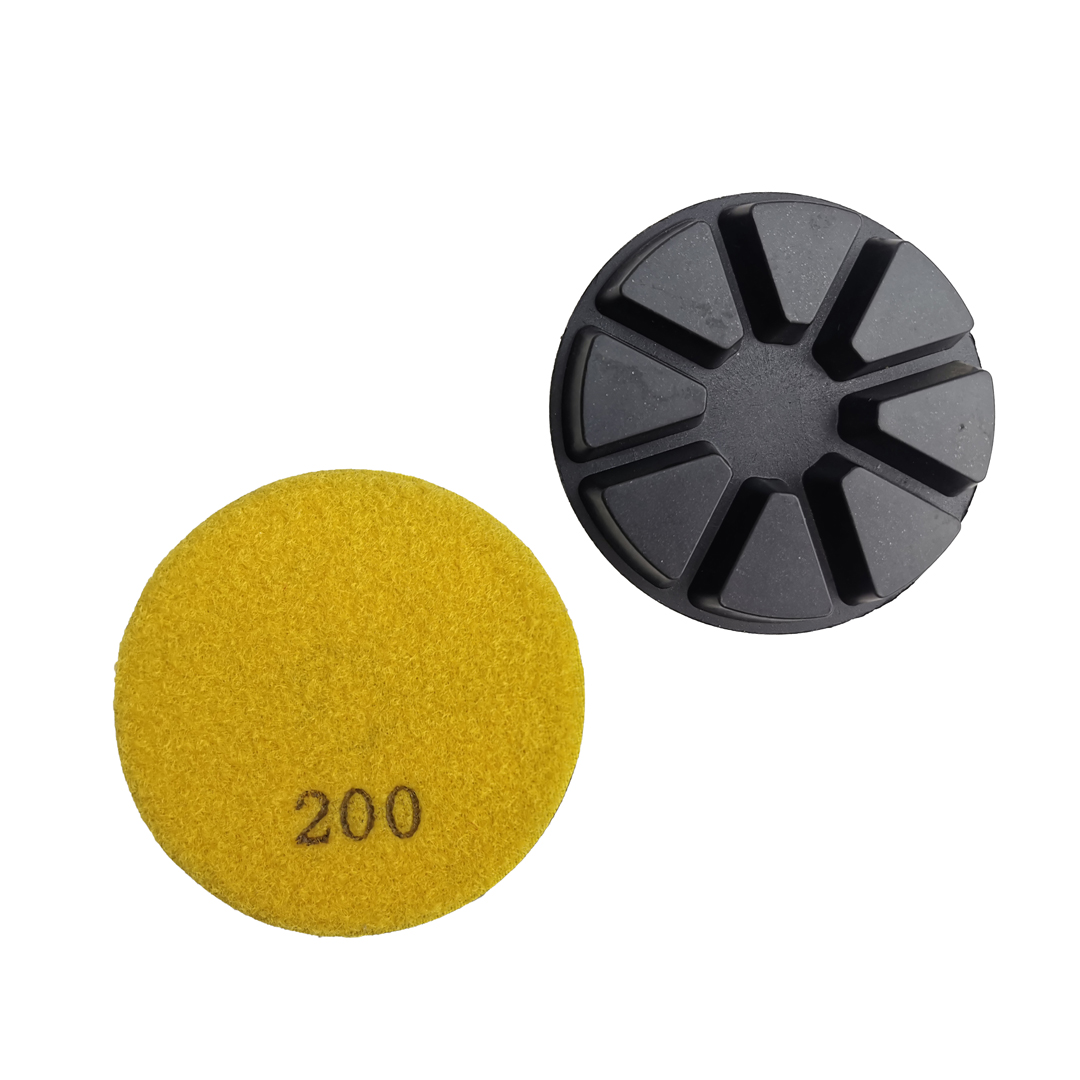 8 Triangles Diamond Resin Floor Polishing Pads (RFP-03)