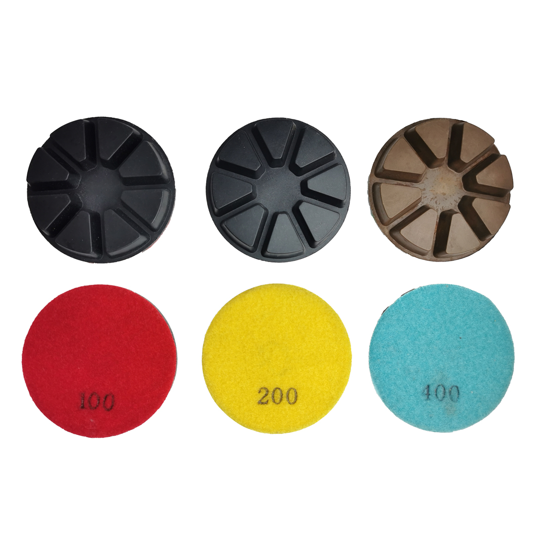 8 Triangles Diamond Resin Floor Polishing Pads (RFP-03)