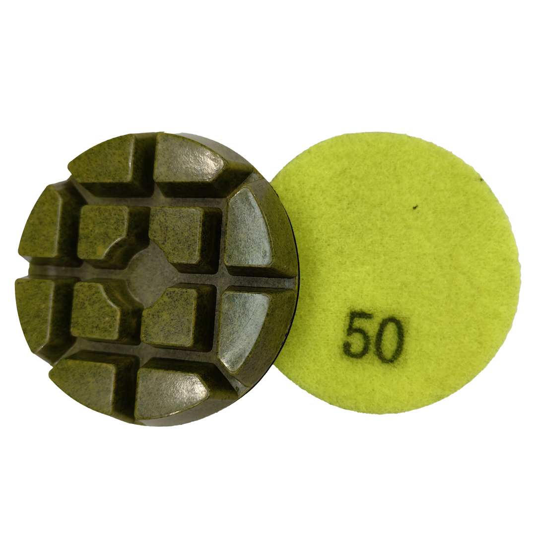 75mm Diamond Resin Polishing Pads for Concrete Terrazzo Floor (RFP-01A)