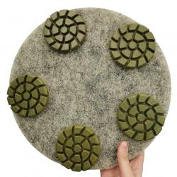 Burnishing Pads with Resin Pucks for Concrete Floor Polishing (RFP-BP4)