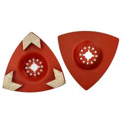 Multi Tool Triangle Edge Corder Diamond Grinding Pads with Triple Arrow Segments (TP-G3)