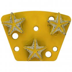 Triple Star Segments Diamond Trapezoid Grinding Disc for Diamatic Floor Grinders(TP-ST3)